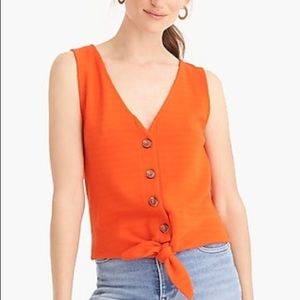 J. Crew tie front tank top